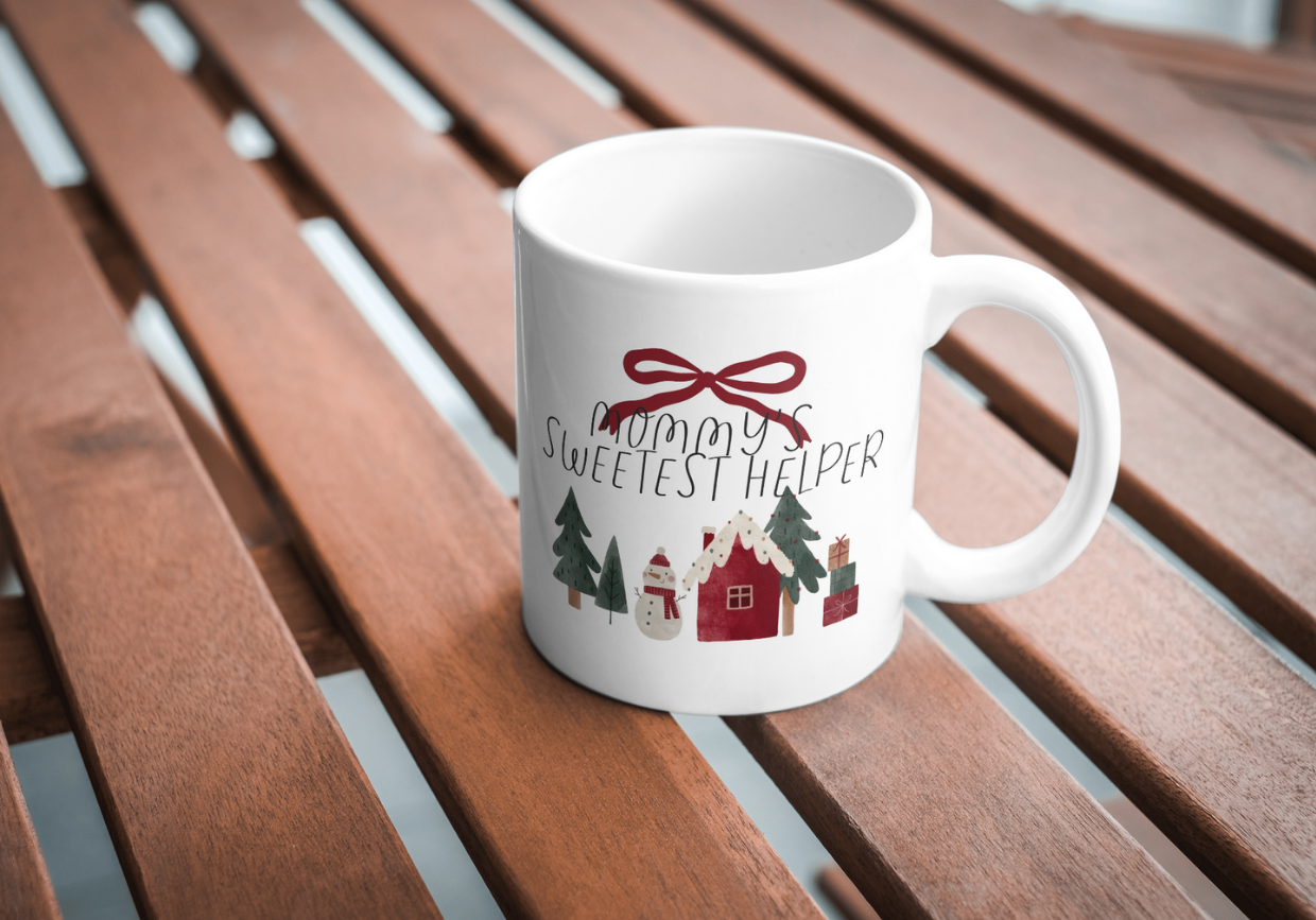 Keramiktasse 'Mommy's sweetest helper'