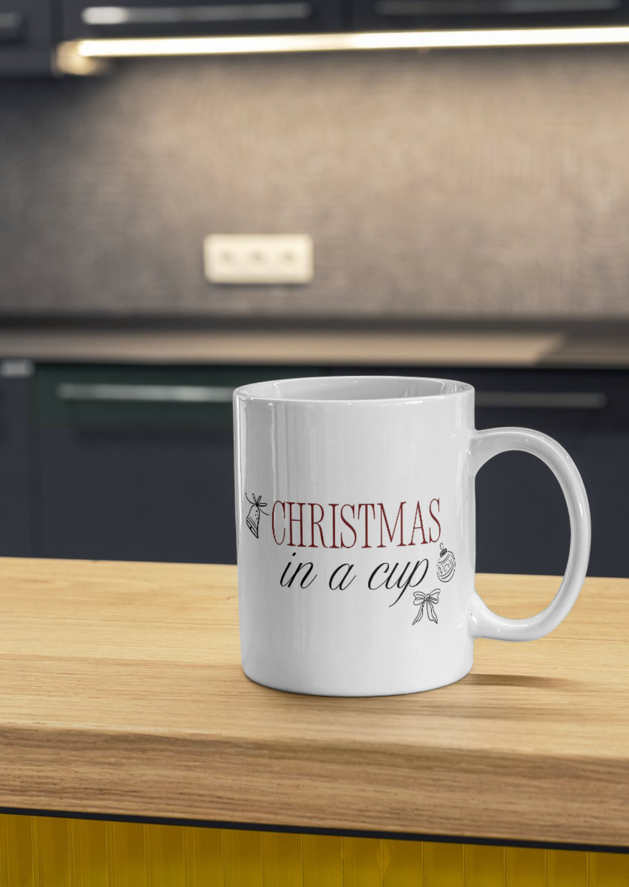 Keramiktasse  'Christmas in a cup'